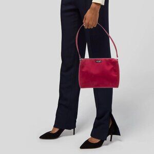 EUC Vintage Kate Spade New York Solid Nylon Shoulder Bag